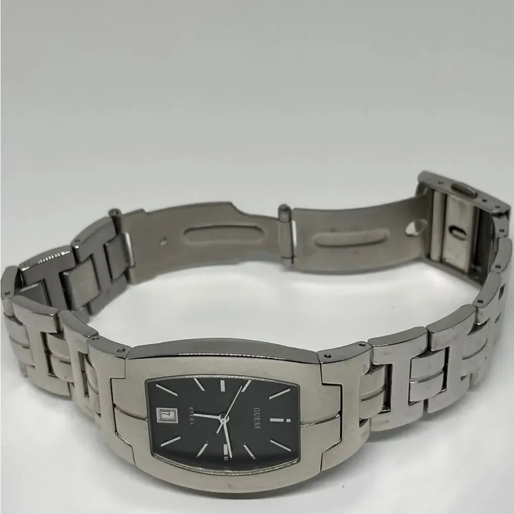 Vintage Guess Steel 3ATM Calendar Watch